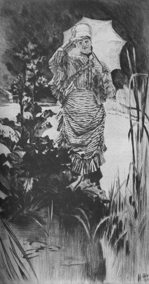 Matinee de Printemps Oil painting by James Tissot