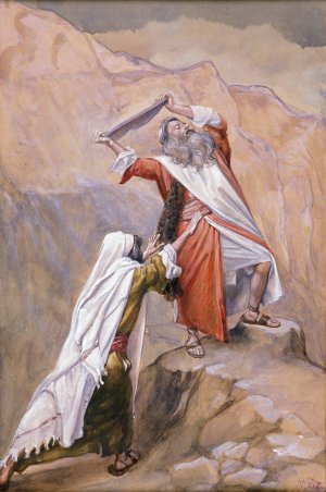 Moses Destroyeth the Tables of the Ten Commandments by James Tissot Oil Painting