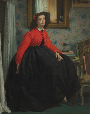Portrait of Miss L. L. by James Tissot Oil Painting