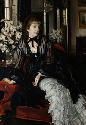 Portrait of Sydney Isabella Milner-Gibson by James Tissot Oil Painting