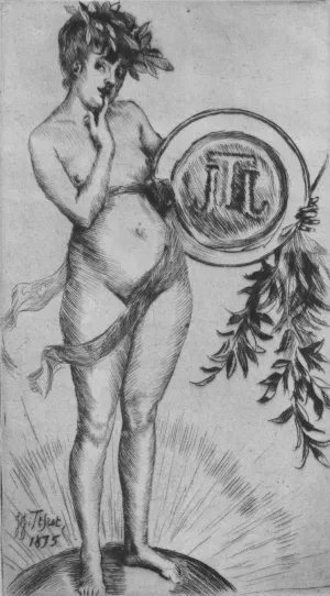 Premier Frontispiece Avec le Monogramme Oil painting by James Tissot