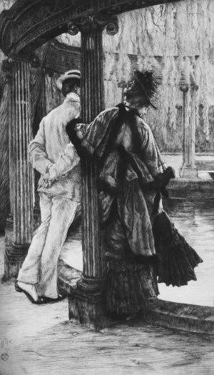 Querelle d'amoureux by James Tissot Oil Painting