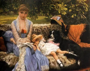 Quiet Oil painting by James Tissot