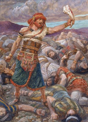 Samson Slays a Thousand Men by James Tissot Oil Painting
