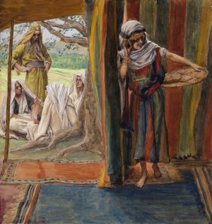 Sarah Hears and Laughs by James Tissot Oil Painting