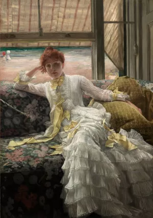 Seaside Oil painting by James Tissot