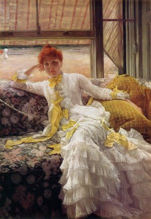 Seaside Oil painting by James Tissot