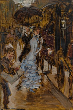 Sketch For La Damoiselle D'Honneur by James Tissot Oil Painting