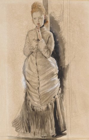 Study for The Proposal by James Tissot Oil Painting