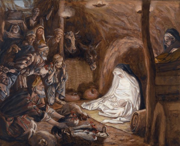 Main Product Photo of The Adoration of the Shepherds  Painting by James Tissot