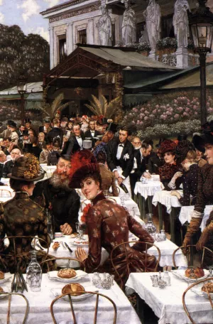 The Artist's Ladies by James Tissot - Oil Painting Reproduction