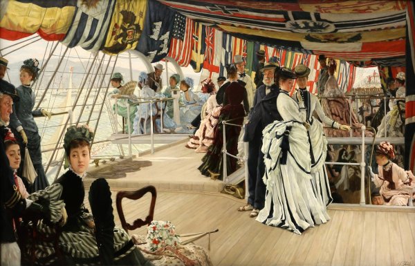 Main Product Photo of The Ball on Shipboard  Painting by James Tissot