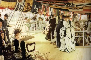 The Ball on Shipboard painting by James Tissot
