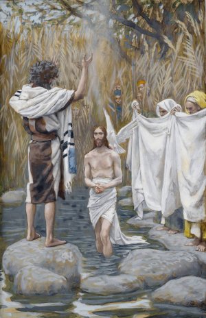 The Baptism of Jesus by James Tissot Oil Painting