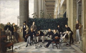 The Circle Of The Rue Royale by James Tissot Oil Painting