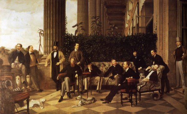 Main Product Photo of The Circle of the Rue Royale Painting by James Tissot