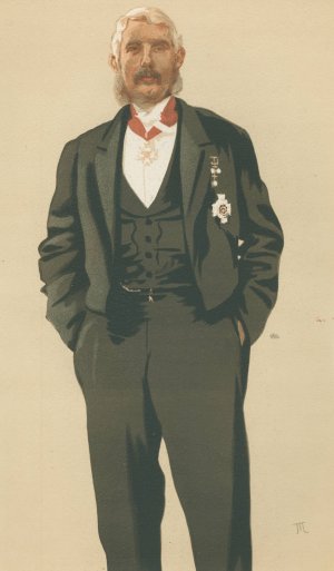 The Commader in Chief in India (General Sir Frederick Paul Haines), Military and Navy, from Vanity Fair, March 25, 1876 by James Tissot Oil Painting
