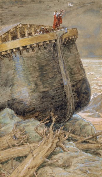 Main Product Photo of The Dove Returns to Noah  Painting by James Tissot