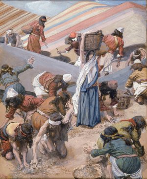 The Gathering of the Manna by James Tissot Oil Painting