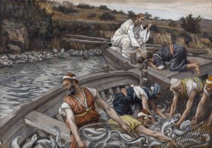 The Miraculous Draught of Fishes by James Tissot Oil Painting