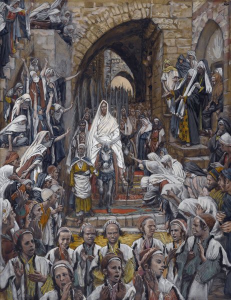 Main Product Photo of The Procession in the Streets of Jerusalem  Painting by James Tissot