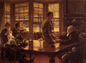 The Prodigal Son in Modern Life: the Departure Oil painting by James Tissot