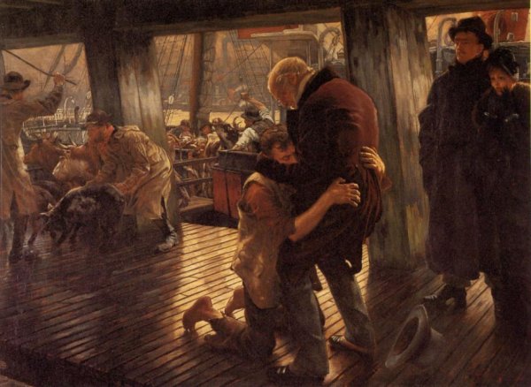 Main Product Photo of The Prodigal Son in Modern Life: the Return Painting by James Tissot