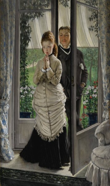 Main Product Photo of The Proposal  Painting by James Tissot
