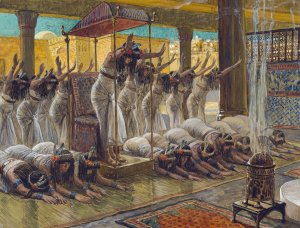 The Queen of Sheba Visits Solomon by James Tissot Oil Painting