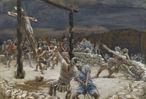 The Raising of the Cross by James Tissot Oil Painting