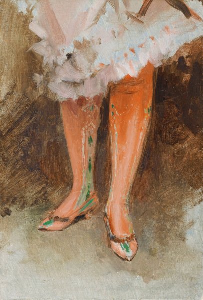 Main Product Photo of The Red Stockings Painting by James Tissot