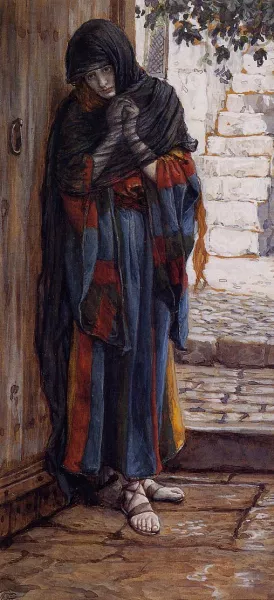 The Repentant Magdalene Oil painting by James Tissot