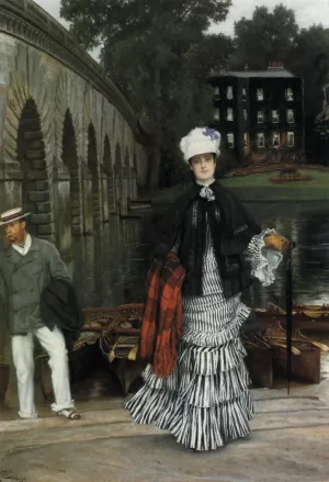 The Return from the Boating Trip Oil painting by James Tissot