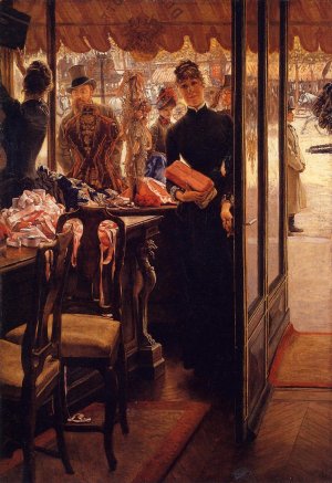 The Shop Girl Oil painting by James Tissot