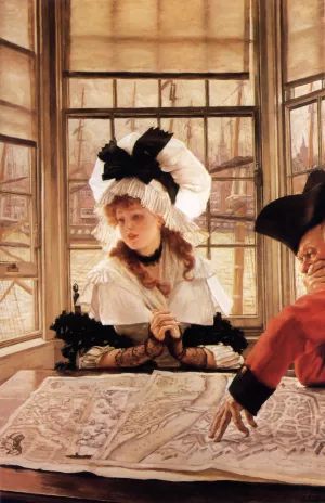 The Tedious Story by James Tissot Oil Painting