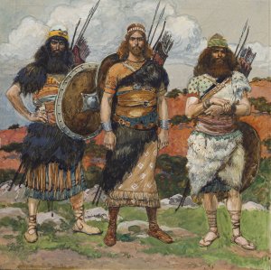 Three of David's Captains by James Tissot Oil Painting