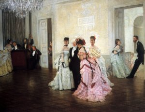 Too Early Oil painting by James Tissot
