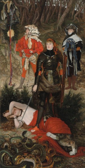 Triumph of the Will - The Challenge by James Tissot Oil Painting