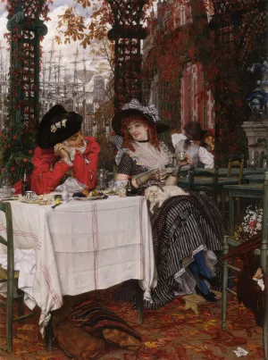 Un Dejeuner by James Tissot Oil Painting