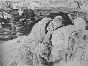 Une Convalescente by James Tissot - Oil Painting Reproduction