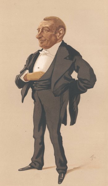 Main Product Photo of Vanity Fair - Businessmen and Empire Builders. 'a retired Financiers'. Mr. Henry Louis Bischoffsheim. 4 March 1876  Painting by James Tissot