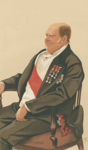 Vanity Fair; Military and Navy; 'Little Harry', Admiral the Hon. Sir Henry Keppel, April 22, 1876 by James Tissot Oil Painting