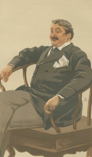 Vanity Fair; Military and Navy; 'The Queen's Landlord', Colonel James Farquharson of Invercauld, August 26, 1876 by James Tissot Oil Painting