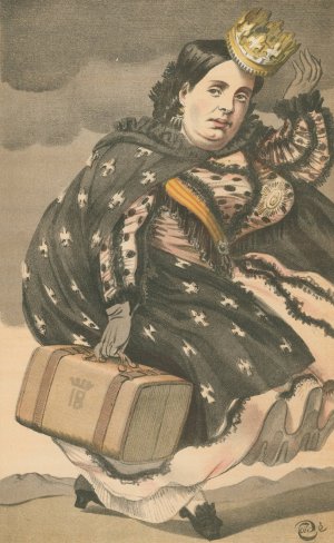 Vanity Fair; Royalty; 'She has Throughout her Life been Betrayed by those who Should have been Most Faithful to Her', Isabella II, Queen of Spain, September 28, 1869 by James Tissot Oil Painting