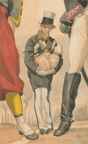 Vanity Fair; Royalty; 'Un roi Constitutionnel', Leopold II, King of the Belgians, October 9, 1869 by James Tissot Oil Painting