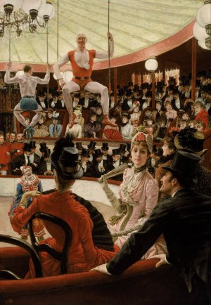 Women Of Paris- The Circus Lover by James Tissot Oil Painting