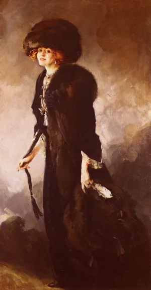 A Portrait of Ruby Miller painting by James Jebusa Shannon