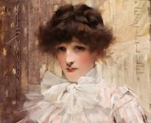 Estelle by James Jebusa Shannon Oil Painting