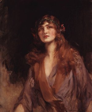 Lily Elsie by James Jebusa Shannon Oil Painting