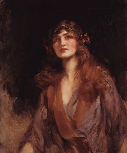 Lily Elsie  by James Jebusa Shannon - Hand-Painted Oil Painting Reproduction